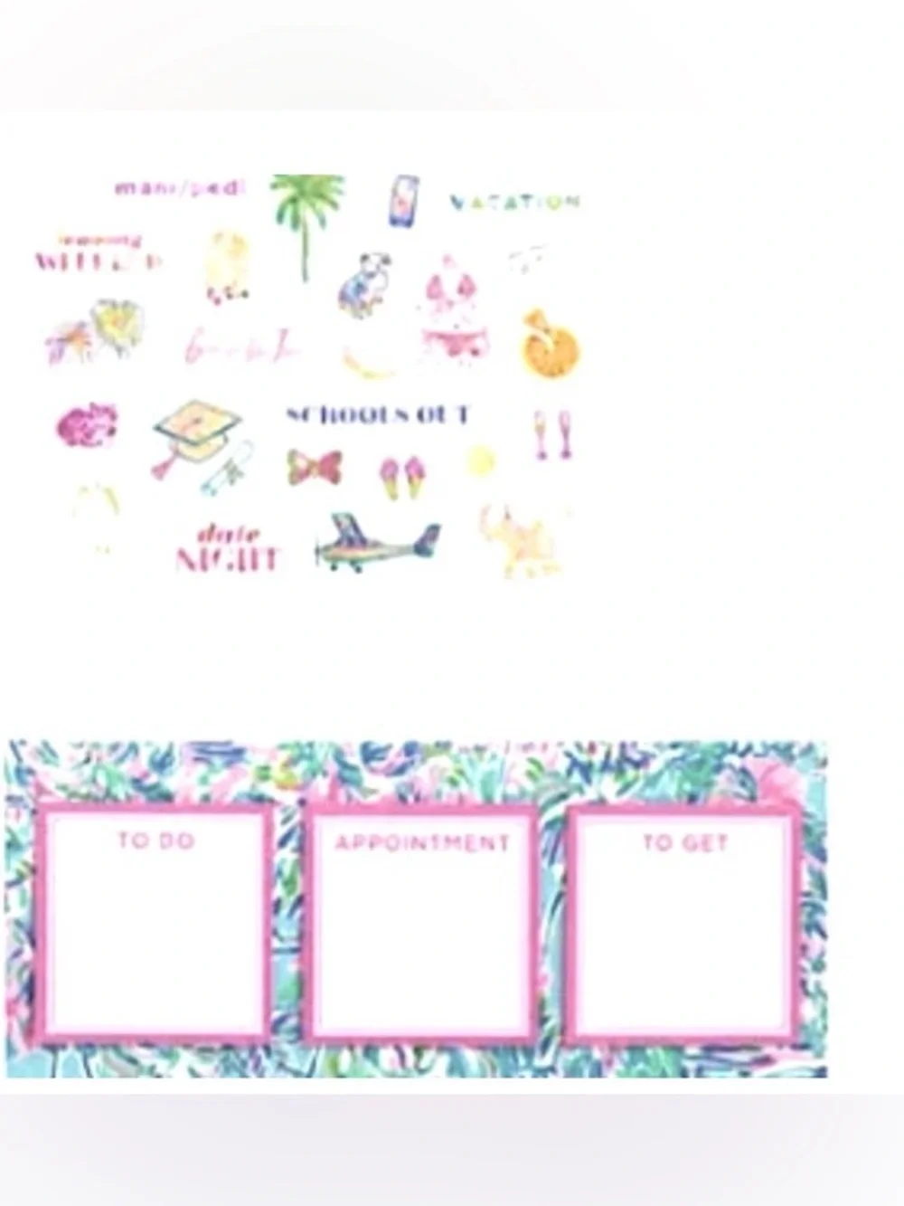 Lilly Pulitzer Agenda Bonus Pack Turtle Mermaid Zipper Pouch Pencil Case Set NWT